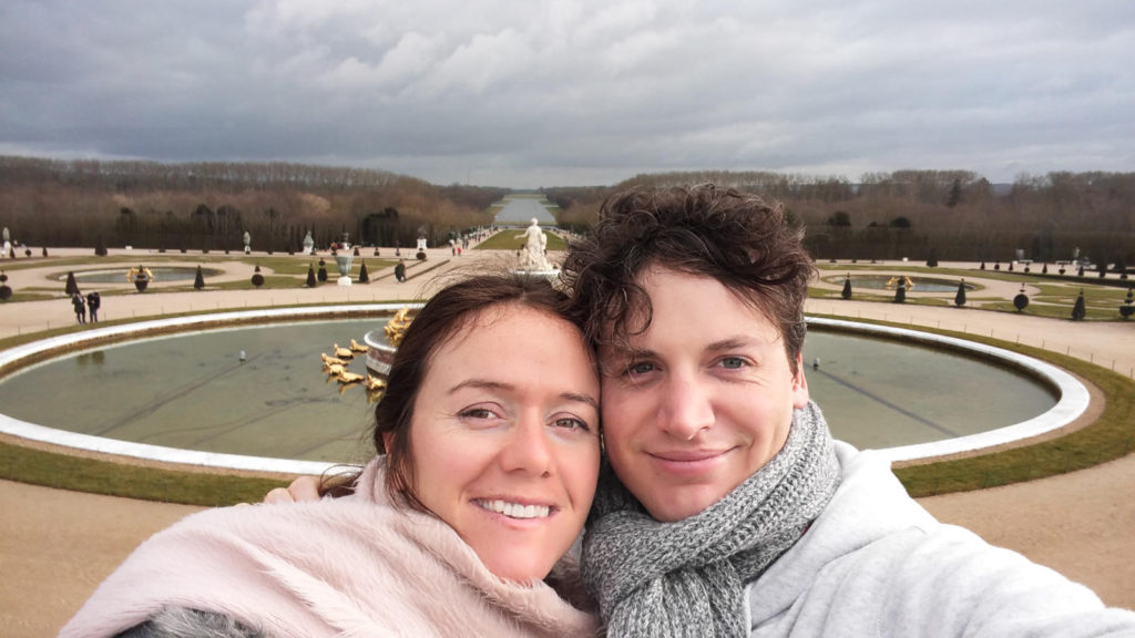 Versailles garden selfie